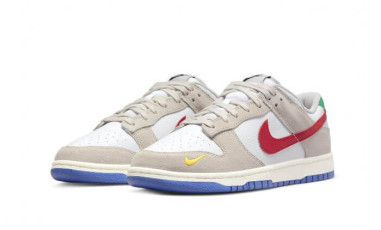 Sneakers Nike Dunk Low Light Iron Ore Red Blue for men and women CopnCop 1090